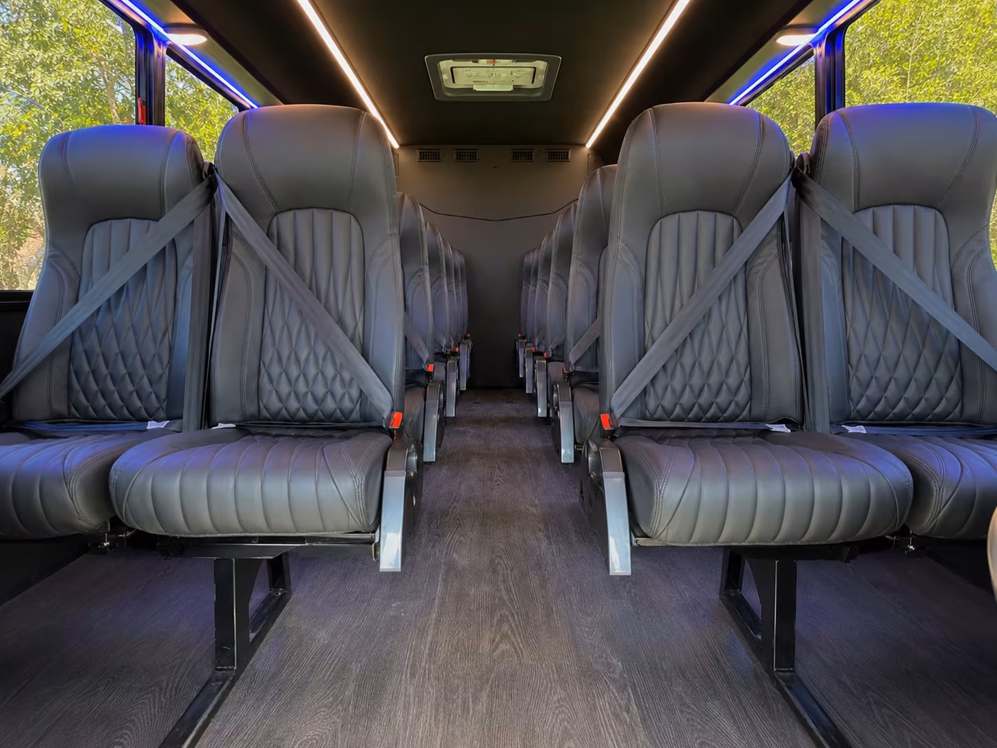 18 passenger minibus interior
