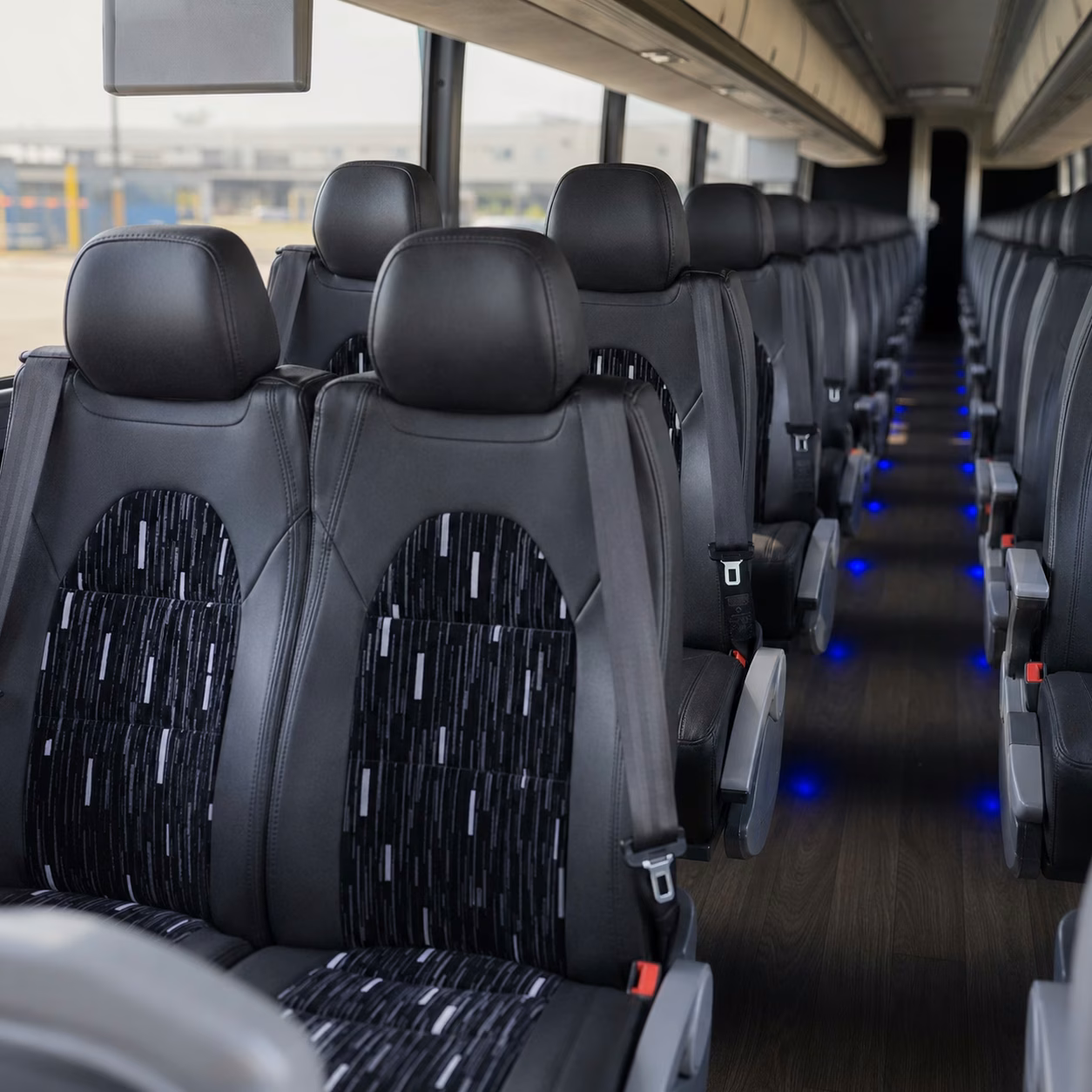 diamond bar charter bus interior