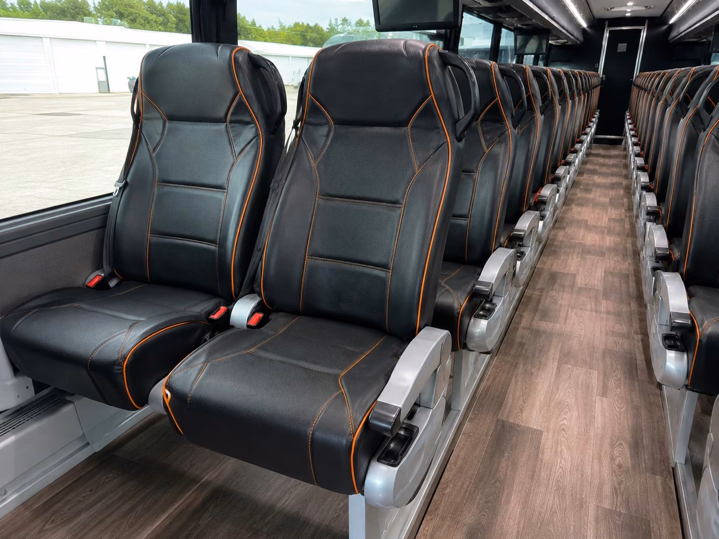 diamond bar charter bus rental interior